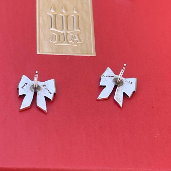 James Avery Retired Ribbon bow post studs earrings - Picture 7 of 9
